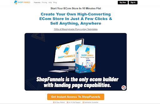 With ShopFunnels, you can start your e-commerce store in just 10 minutes flat